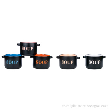 Ceramic Soup Cup with 2 Handle
